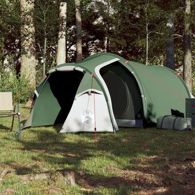 vidaXL Tunneltelt for camping 3 personer grønn vanntett