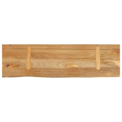 vidaXL Bordplate 120x40x3,8 cm naturlig kant heltre mango