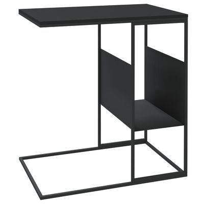 vidaXL Sidebord svart 55x36x59,5 cm konstruert tre