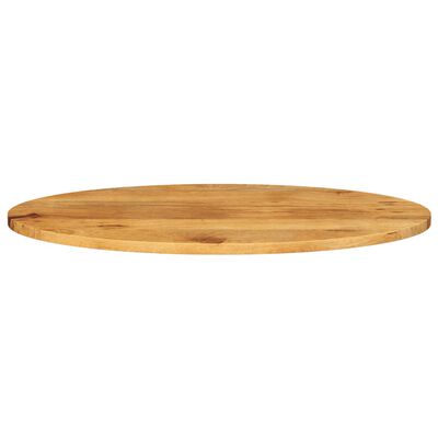 vidaXL Bordplate 80x40x2,5 cm oval heltre mango