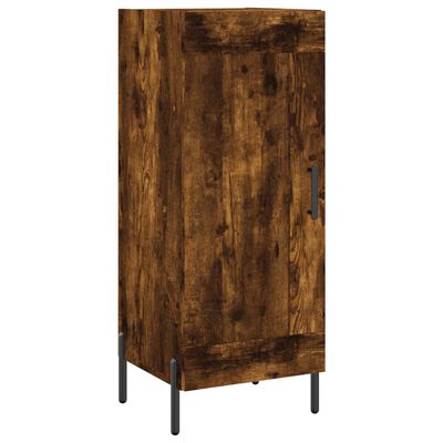 vidaXL Highboard røkt eik 34,5x34x180 cm konstruert tre