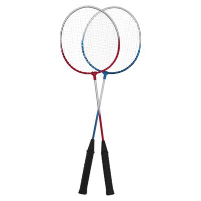 vidaXL Badmintonsett med 4 racketer og nett 620x151 cm