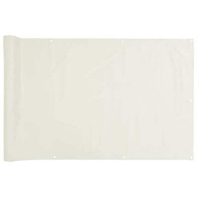 vidaXL Balkongskjerm hvit 400x120 cm PVC