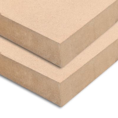 vidaXL Bordplater MDF 2 stk kvadratisk 60x60 cm 25 mm