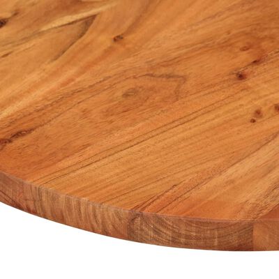 vidaXL Bordplate 110x50x2,5 cm oval heltre akasie