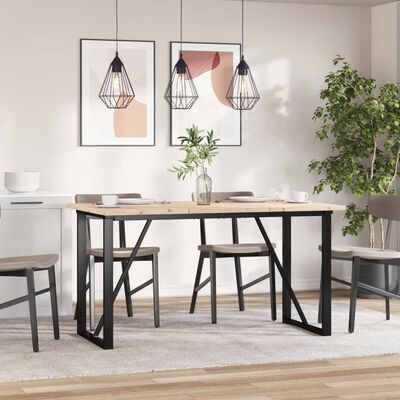 vidaXL Bordplater 3 stk 80x47x2,5 cm rektangulær heltre furu