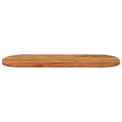 vidaXL Bordplate 110x40x3,8 cm oval heltre akasie