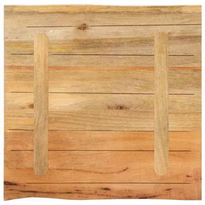 vidaXL Bordplate 40x40x3,8 cm naturlig kant heltre mango