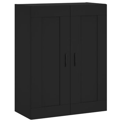 vidaXL Highboard svart 69,5x34x180 cm konstruert tre