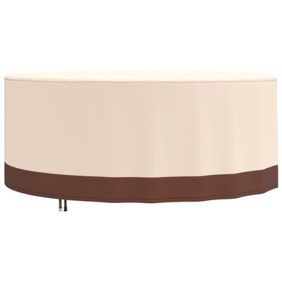 vidaXL Hagemøbeltrekk beige Ø 213x71 cm 600D oxford