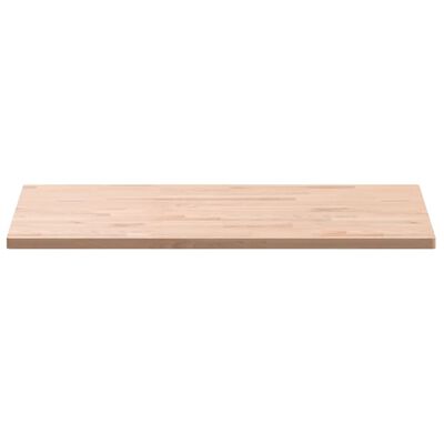 vidaXL Benkeplate til bad 100x60x2,5 cm heltre bøketre