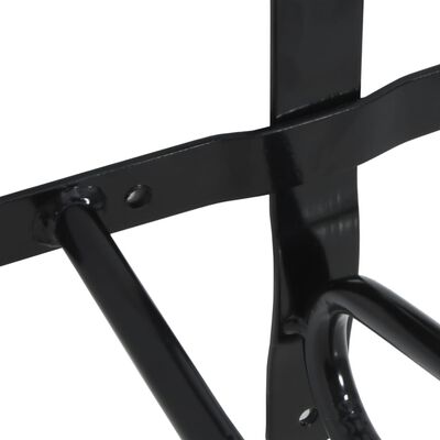 vidaXL Veggmontert sadelstativ svart jern
