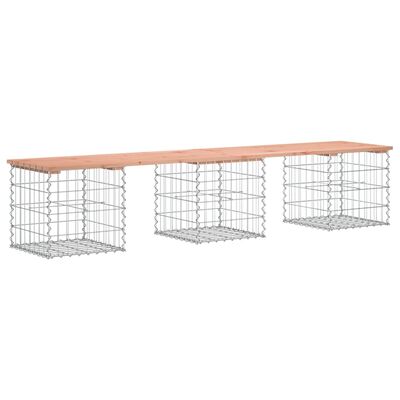 vidaXL Hagebenk gabiondesign 203x44x42 cm heltre douglasgran