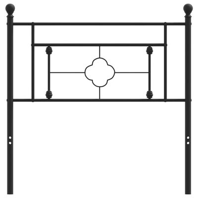 vidaXL Sengegavl i metall svart 100 cm