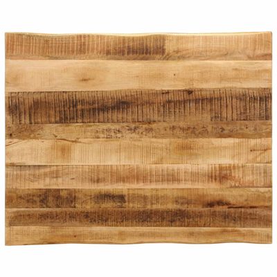 vidaXL Bordplate naturlig kant 110x80x2,5 cm grovt heltre mangotre