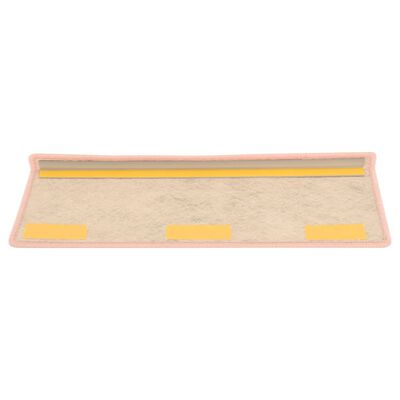 vidaXL Selvklebende trappematter sisal-utseende 15 stk 65x21x4 cm rød