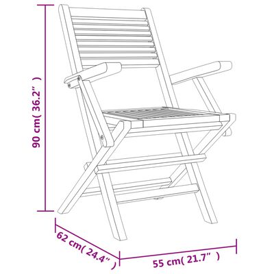 vidaXL Hagespisegruppe 5 deler heltre teak