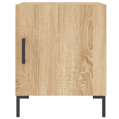 vidaXL Nattbord 2 stk sonoma eik 40x40x50 cm konstruert tre