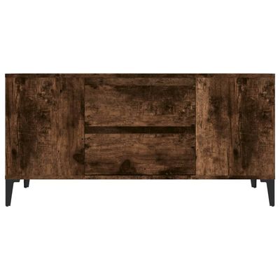 vidaXL TV-benk røkt eik 102x44,5x50 cm konstruert tre