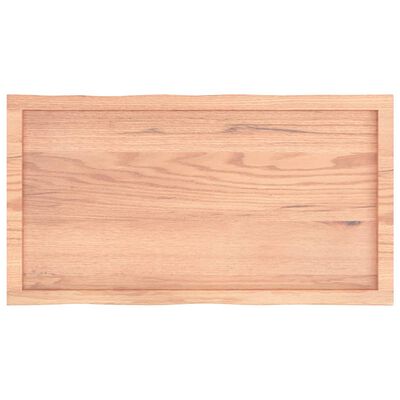 vidaXL Bordplate lysebrun 100x50x(2-4)cm behandlet heltre naturlig