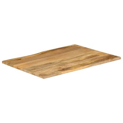 vidaXL Bordplate 100x80x3,8 cm naturlig kant heltre mango