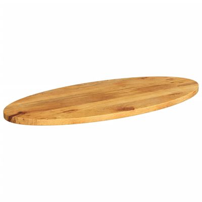 vidaXL Bordplate 80x40x2,5 cm oval heltre mango