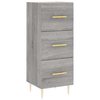 vidaXL Highboard grå sonoma 34,5x34x180 cm konstruert tre