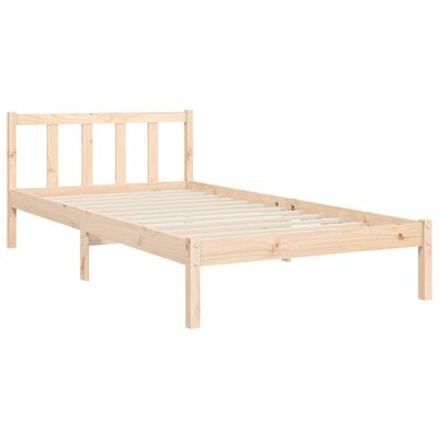 vidaXL Sengeramme med hodegavl 90x190 cm heltre