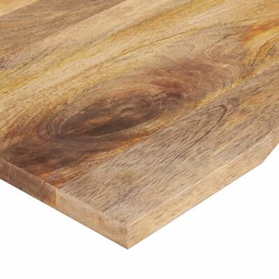 vidaXL Skrivebordsplate med kurve 80x50x2,5 cm heltre grovt mangotre