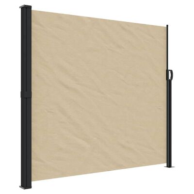 vidaXL Uttrekkbar sidemarkise beige 180x300 cm