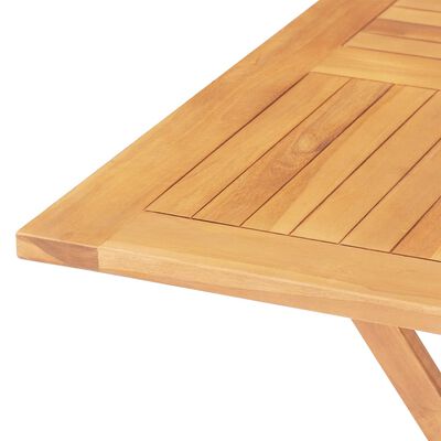 vidaXL Hagespisegruppe 5 deler heltre teak