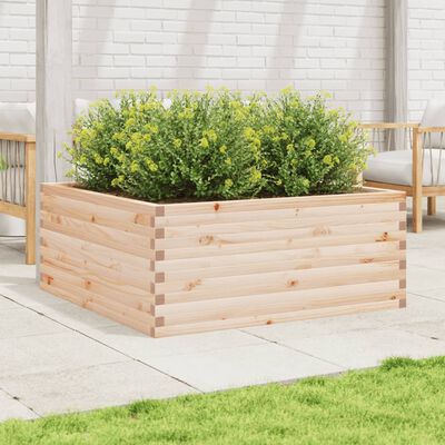 vidaXL Plantekasse 110x110x46 cm heltre furu