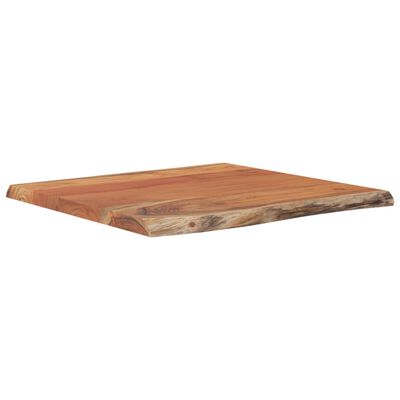 vidaXL Bordplate 60x60x2,5 cm firkantet heltre akasie naturlig kant