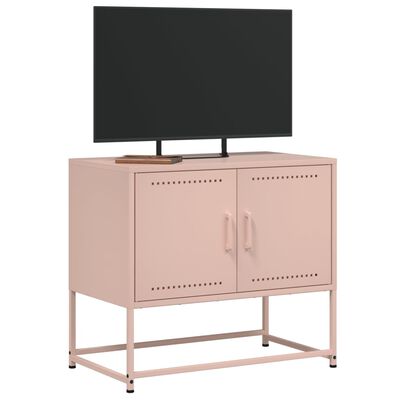 vidaXL TV-benk rosa 68,5x39x60,5 cm stål