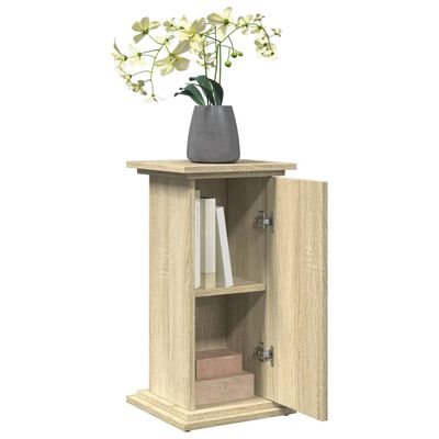 vidaXL Pidestall med oppbevaring sonoma eik 31x30x60 cm konstruert tre