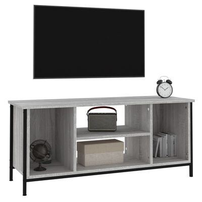 vidaXL TV-benk grå sonoma 102x35x45 cm konstruert tre