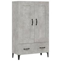 vidaXL Highboard betonggrå 70x31x115 cm konstruert tre