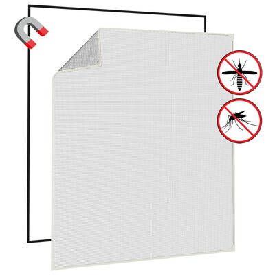 vidaXL Magnetisk insektskjerm for vindu hvit 130x150 cm