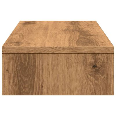 vidaXL Skjermstativ justerbar artisan eik 60x24x10,5 cm konstruert tre