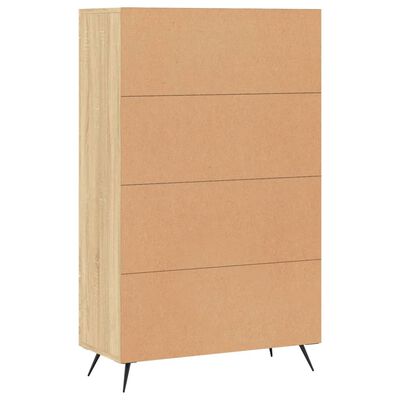 vidaXL Highboard sonoma eik 69,5x31x115 cm konstruert tre