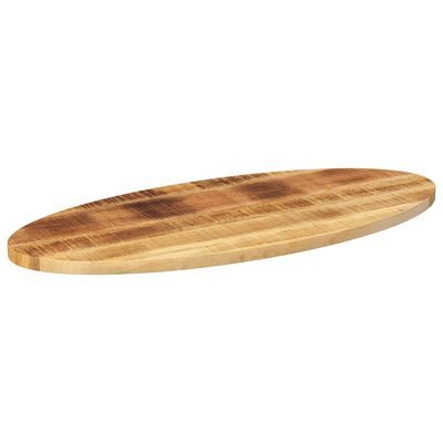 vidaXL Bordplate 80x40x2,5 cm oval heltre mango