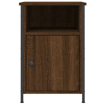 vidaXL Nattbord 2 stk brun eik 40x42x60 cm konstruert tre