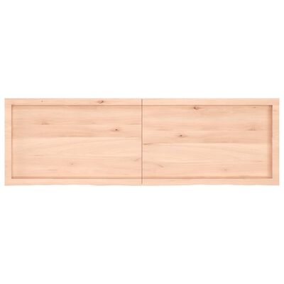 vidaXL Benkeplate til bad 160x50x(2-6) cm ubehandlet heltre