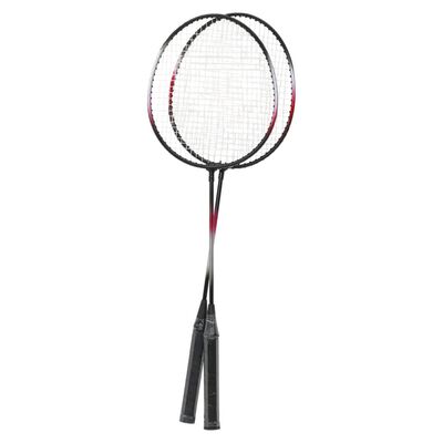 vidaXL Badmintonsett 2 racketer nett og oppbevaringsveske 292x30x152cm