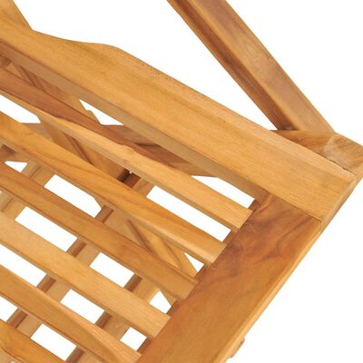 vidaXL Hagespisegruppe 5 deler heltre teak