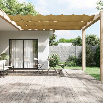 vidaXL Vertikal markise beige 100x1000 cm oxfordstoff