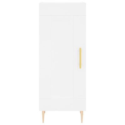 vidaXL Highboard hvit 34,5x34x180 cm konstruert tre