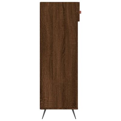 vidaXL Skohylle brun eik 60x35x105 cm konstruert tre