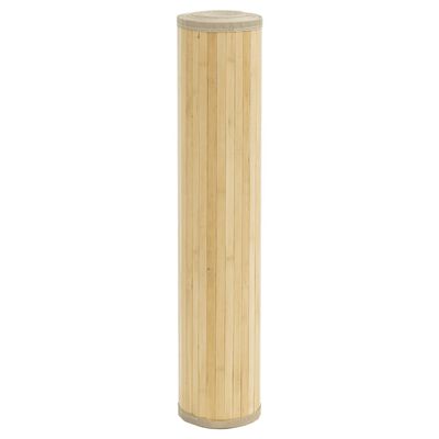 vidaXL Teppe rektangulær lys naturell 100x400 cm bambus
