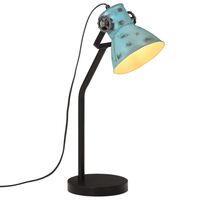 vidaXL Skrivebordslampe 25 W denimblå 17x17x60 cm E27